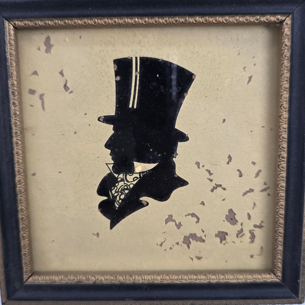 Unbranded Silhouette Art Set 8pc Vintage Victorian Style Black Gold Wall Decor - Picture 7 of 9
